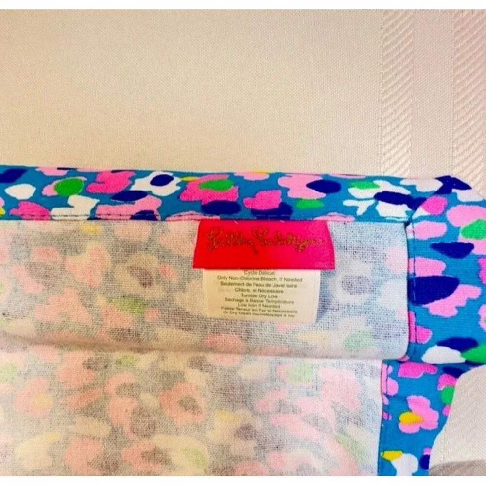 NEW Lilly Pulitzer Hottie Dottie Four Cloth Napkins With Rings Set